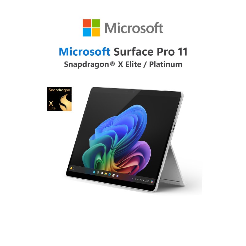 Surface Pro 11/Snapdragon X Elite/16GB/512GB /Platinum/Windows 11 Home