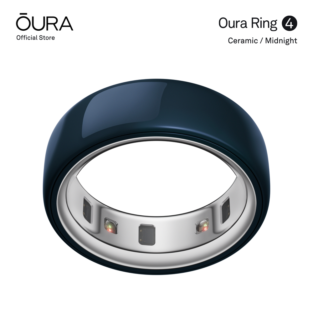 Oura Ring 4 Ceramic แหวนอัจฉริยะ รุ่น เซรามิก Smart Ring - แหวนติดตามสุขภาพ สีน้ำเงินเข้ม / Midnight