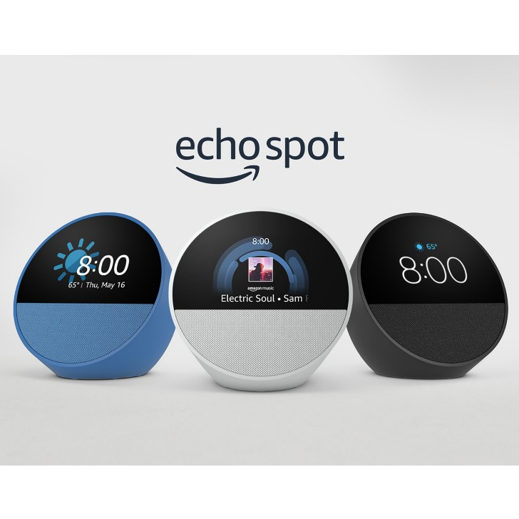 Amazon Echo Spot (2024) Smart Speaker with Alarm Clock