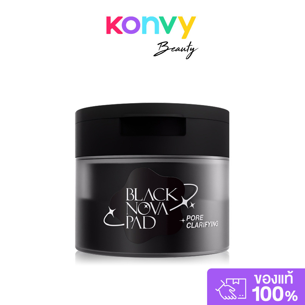 MizuMi Black Nova Pad Pore Clarifying 170g [80 Pads] มิซึมิ โทนเนอร์แพดสีดำ สูตรสำหรับผิวเป็นสิว.