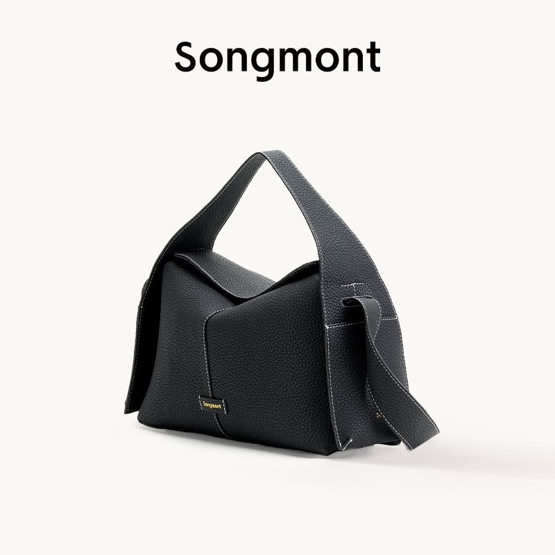 Songmont กระเป๋า Drippy Roof กระเป๋าถือสําหรับผู้หญิงกระเป๋าสะพายหนัง