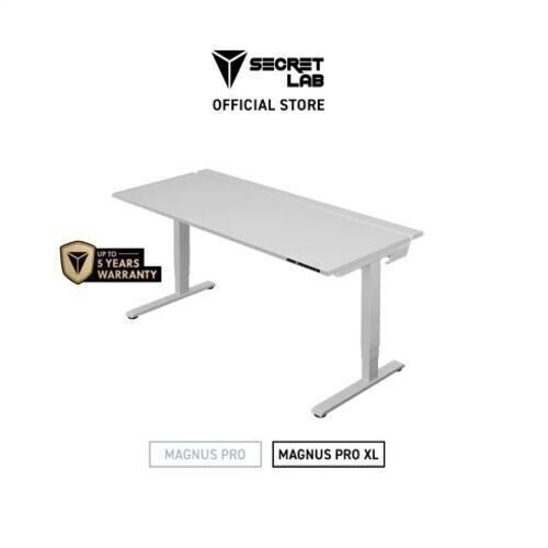 Secretlab MAGNUS Pro Pure White XL - โต๊ะคอมปรับระดับไฟฟ้า สีขาว (ขนาด 1.77ม.)