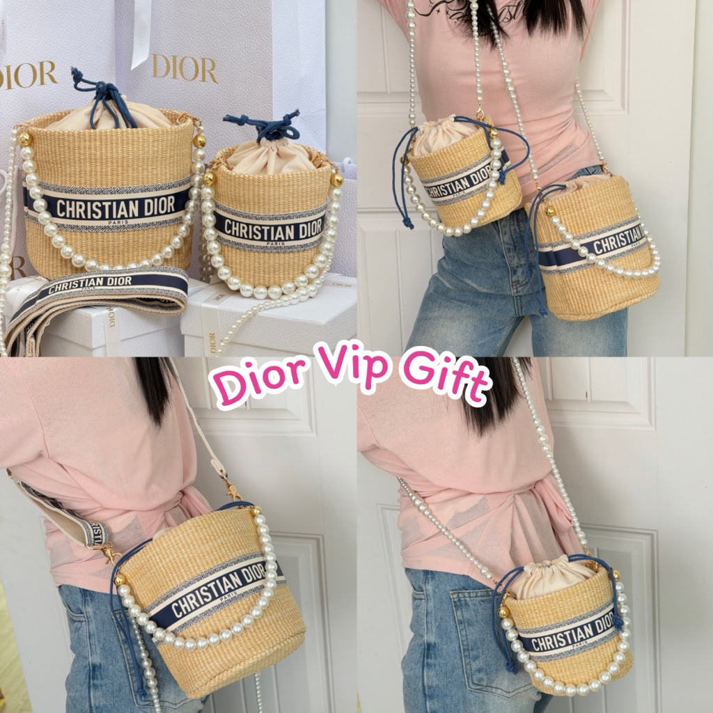 MT-02 กระติ๊บ Di กระเป๋าสาน ทรงถัง Bucket Bag ของแถมจากเคาท์เตอร์