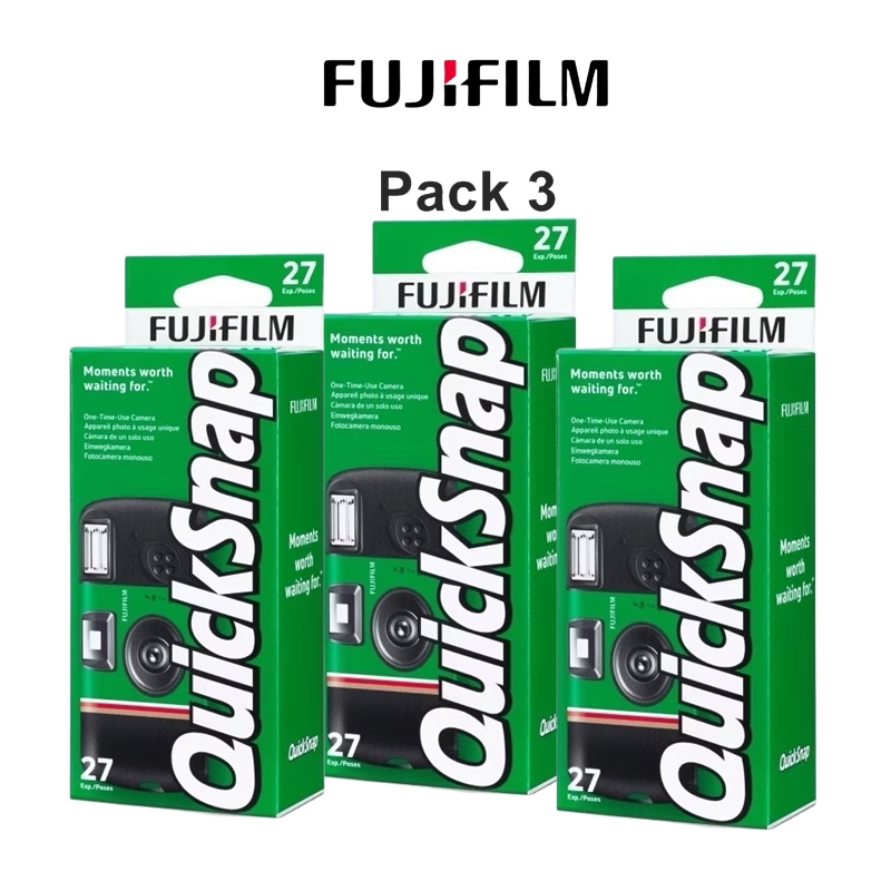 FUJIFILM QUICKSNAP SUPERIA 400 FLASH 27 รูป กล้องฟิล์มใช้แล้วทิ้ง(Pack 3 ชิ้น)
