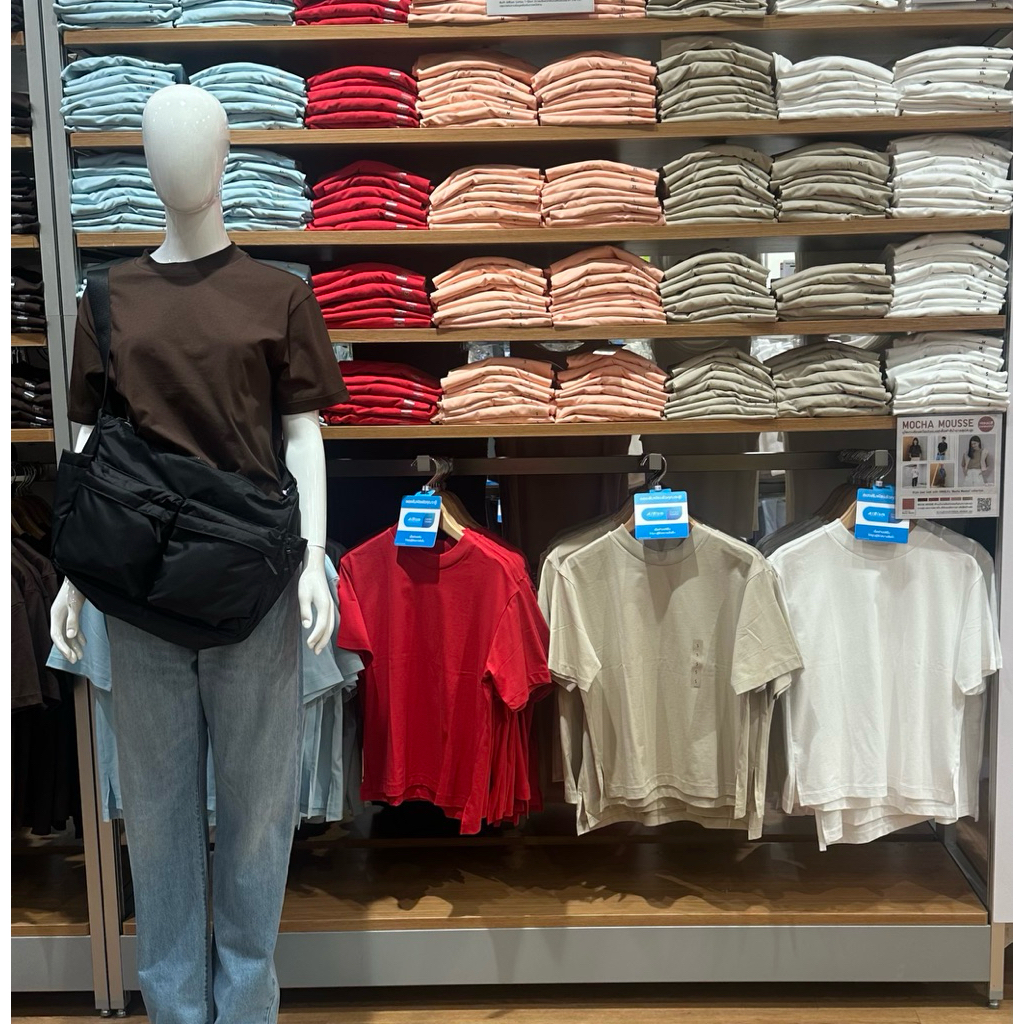 เสื้อยืด uniqlo airism cotton oversize