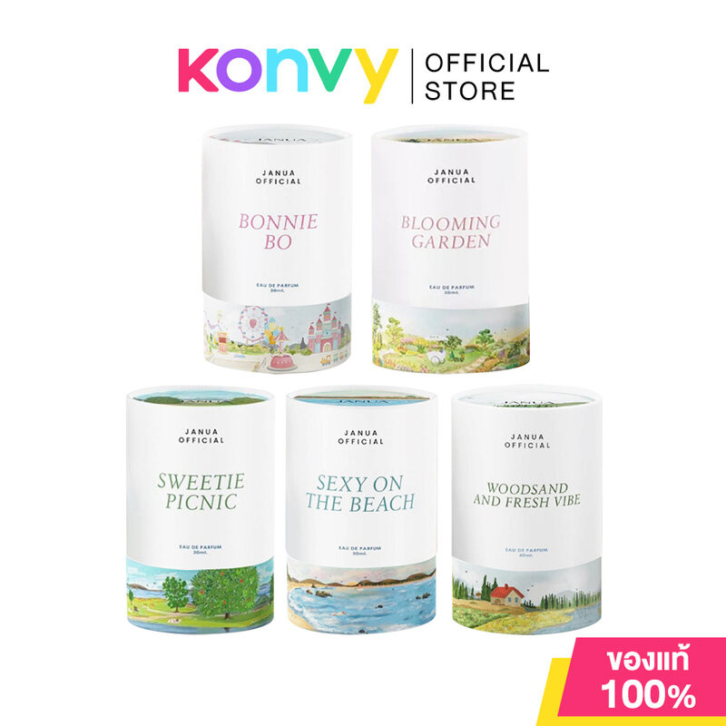 JANUA EDP แจนยัวร์ น้ำหอมสำหรับผู้หญิง 30ml (Sweetie Picnic/SexyOnTheBeach/Woodsand And Fresh/Bonnie Bo/Blooming Garden)