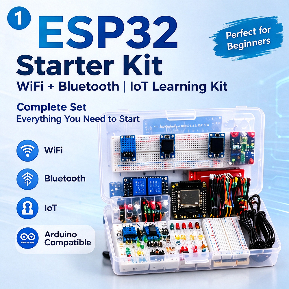 ESP32 Starter Kit WiFi Bluetooth IoT Learning Kit OLED Sensor Relay Arduino Compatible | Shopee Thailand