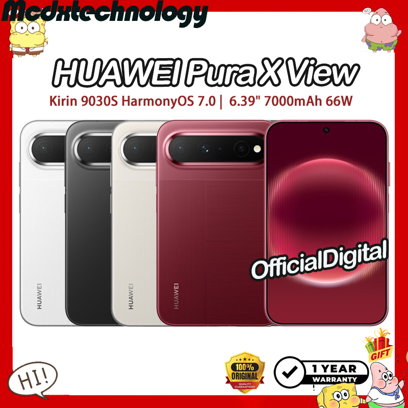 HUAWEI Pura X View | HarmonyOS 7.0 Kirin 9030S | 6.39" 7000mAh 66W Dual SIM HUAWEI Phone | รับประกัน 12 เดือน