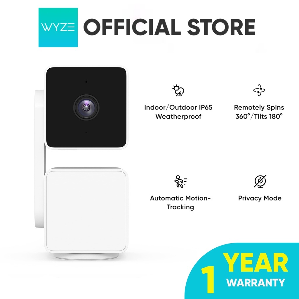 Wyze Official StoreWYZE Cam Pan v3 Indoor/ Outdoor IP65-Rated 1080p Pan/Tilt/Zoom Wi-Fi กล้องรักษาความปลอดภัยบ้านอัจฉริยะ, เสียง 2 ทิศทาง, เข้ากันได้กับ Alexa & Google Assistant,1 Pack | Shopee Thailand