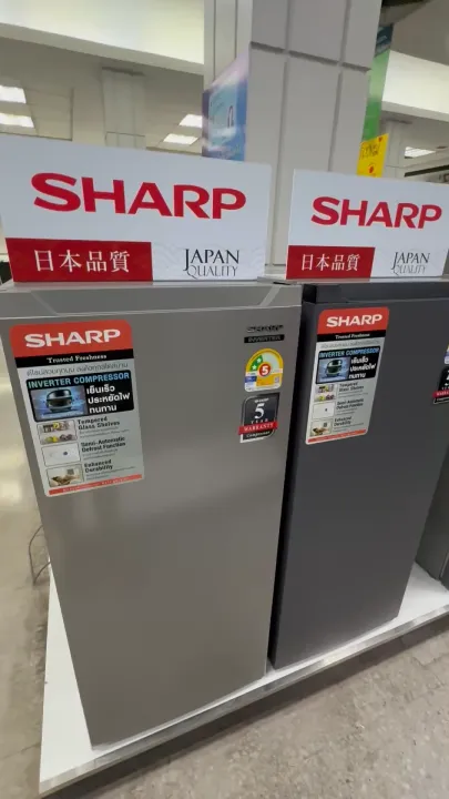 SHARP ตู้เย็น 1 ประตู ระบบ INVERTER ขนาด 5.4 คิว รุ่น SJ-S150XT ประหยัดไฟ รับประกันมอเตอร์ 5 ปี | Lazada Thailand