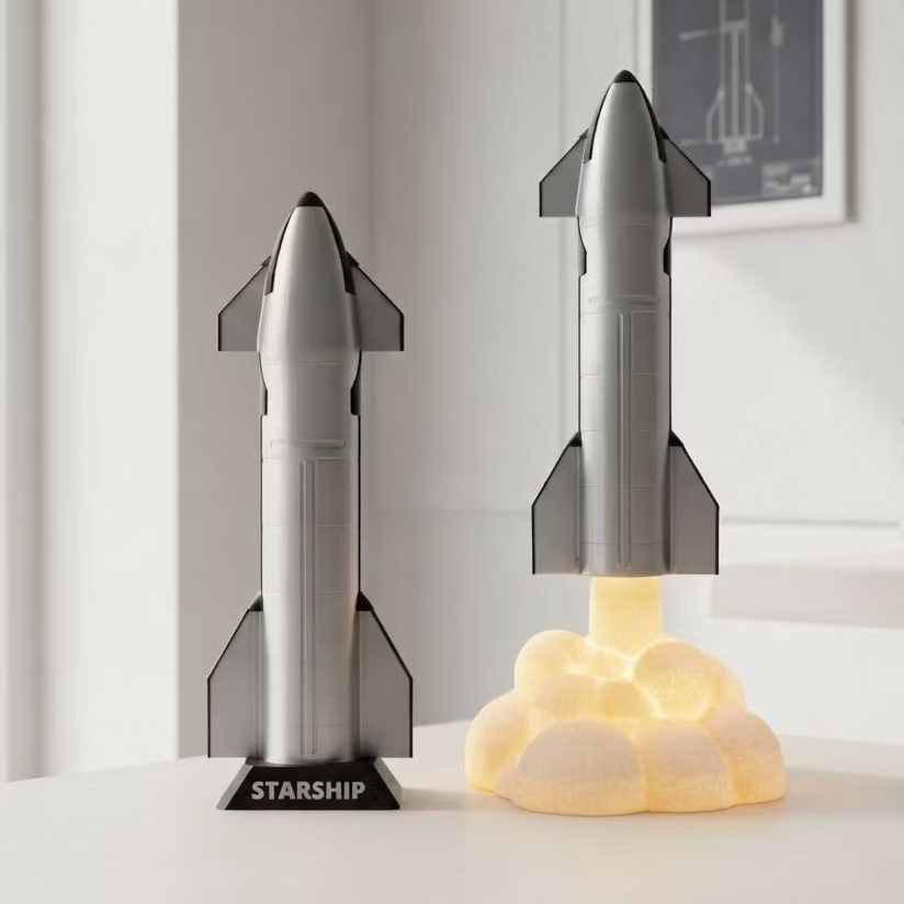 Model จำลอง SpaceX Starship / Super Heavy / โคมไฟจรวด Spacex | Shopee Thailand