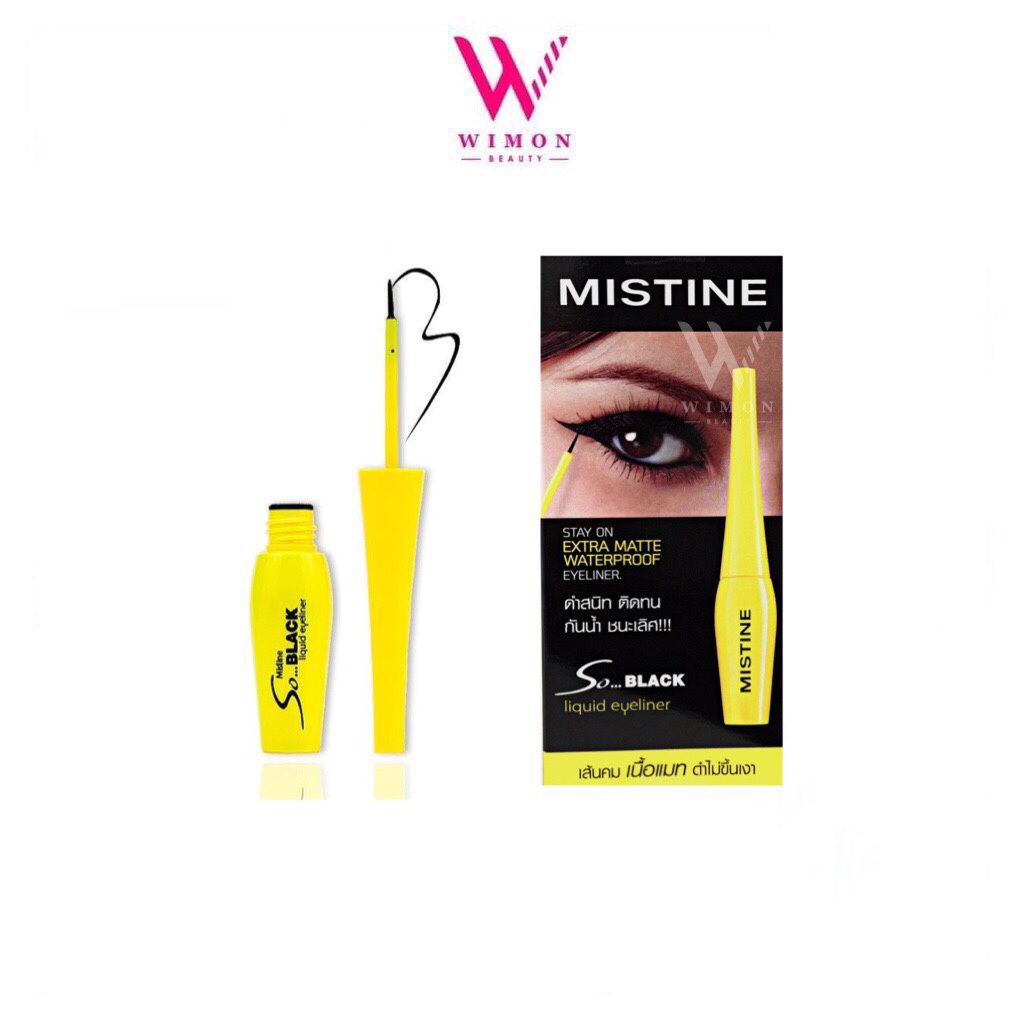 Mistine So Black Matte Liquid Eyeliner มิสทีน โซ แบล็ค แมท ลิควิด อายไลเนอร์ /70091