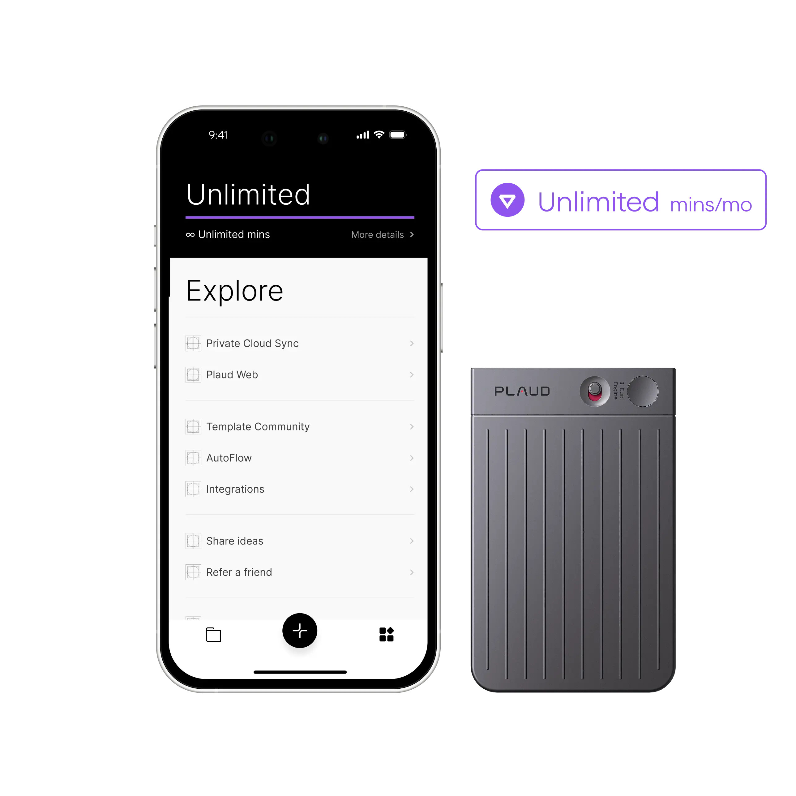 Plaud Note พร้อมแพ็กเกจ AI Annual Unlimited Plan